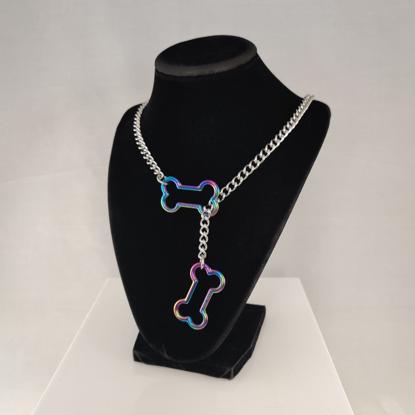 Rainbow Doggy Bone slip chain