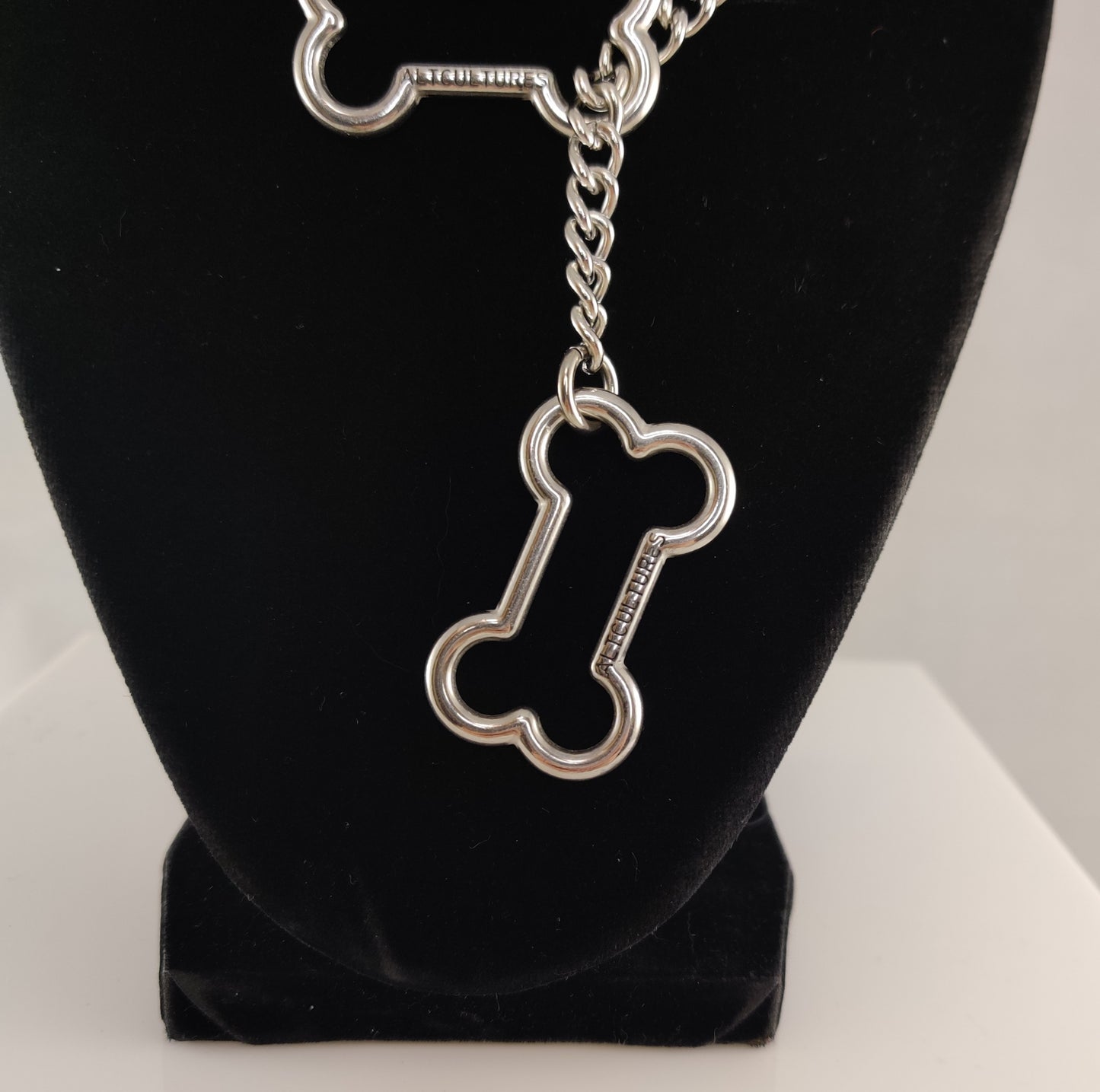 Silver Doggy Bone slip chain