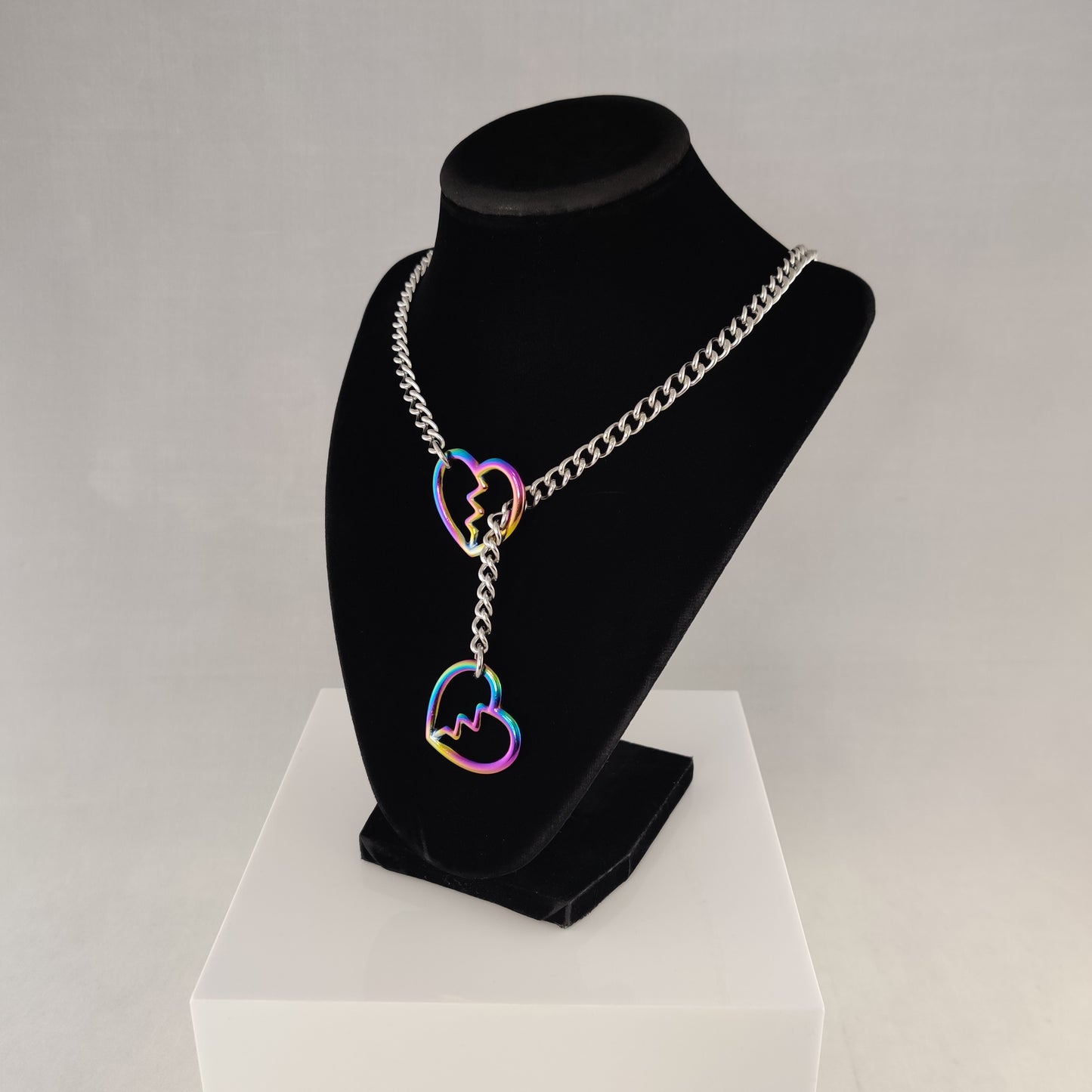 Rainbow Heart Breaker slip chain