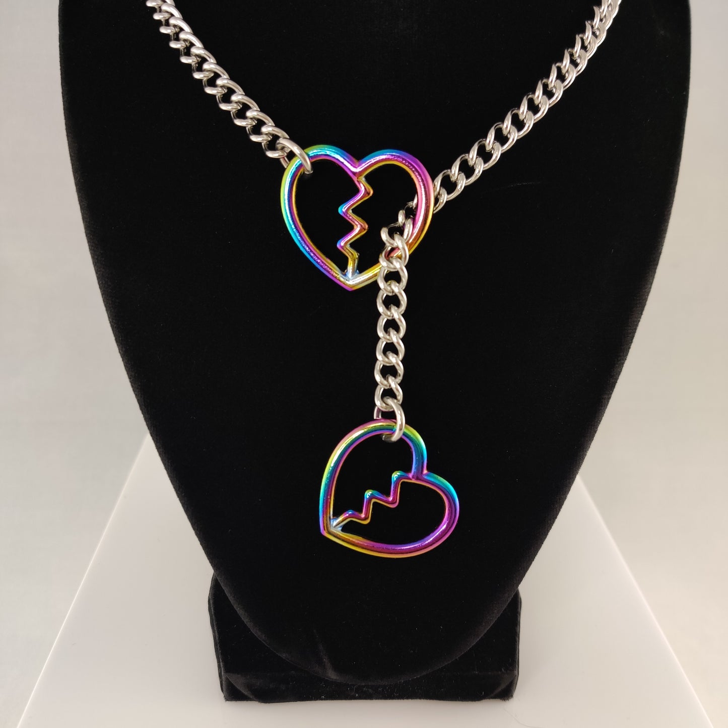 Rainbow Heart Breaker slip chain
