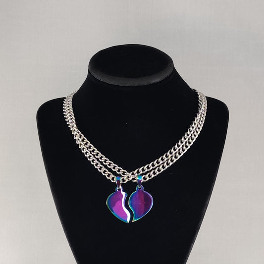 Heart necklace set