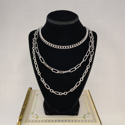 Layered chain "necklace"