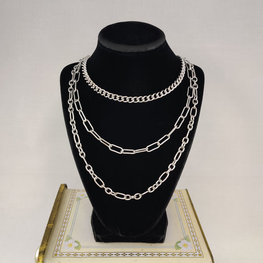 Layered chain "necklace"