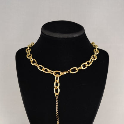 18K Gold Puppy chain choker