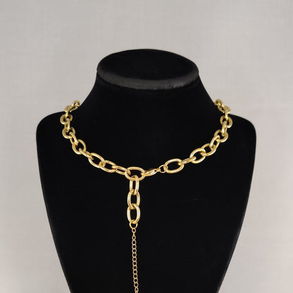 18K Gold Guard Dog chain choker