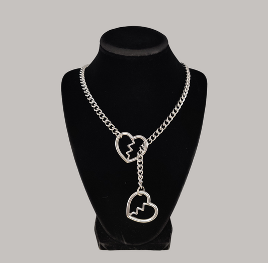 Stainless Steel Heart Breaker slip chain