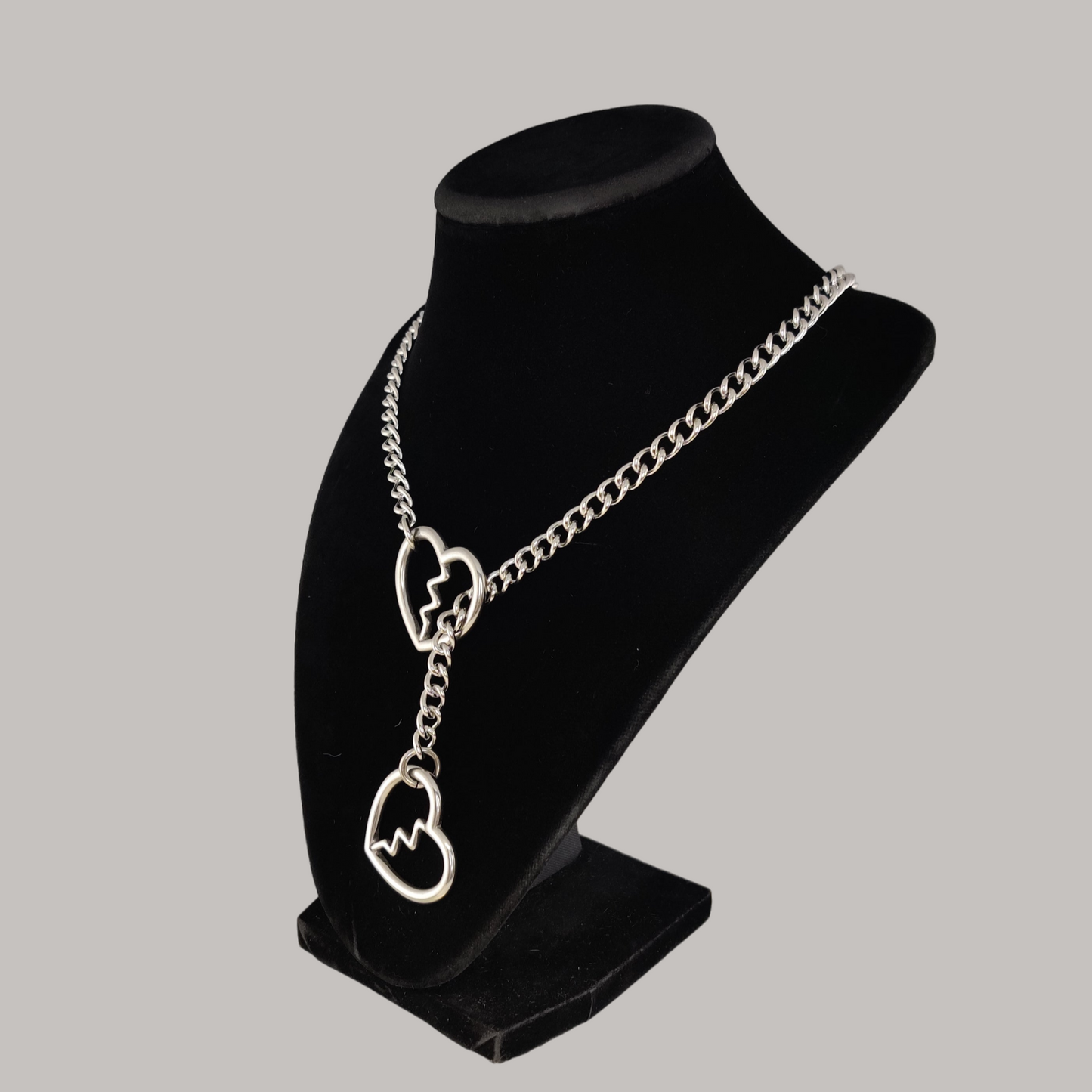 Stainless Steel Heart Breaker slip chain