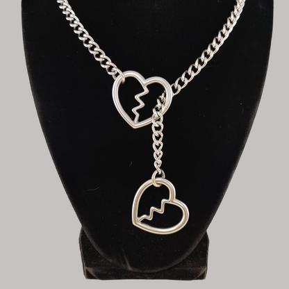 Stainless Steel Heart Breaker slip chain