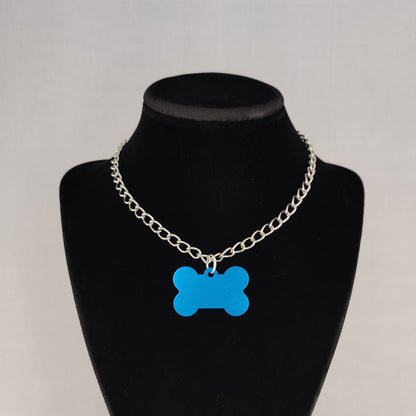 Pup Chain choker w/ silver chain (MTO)