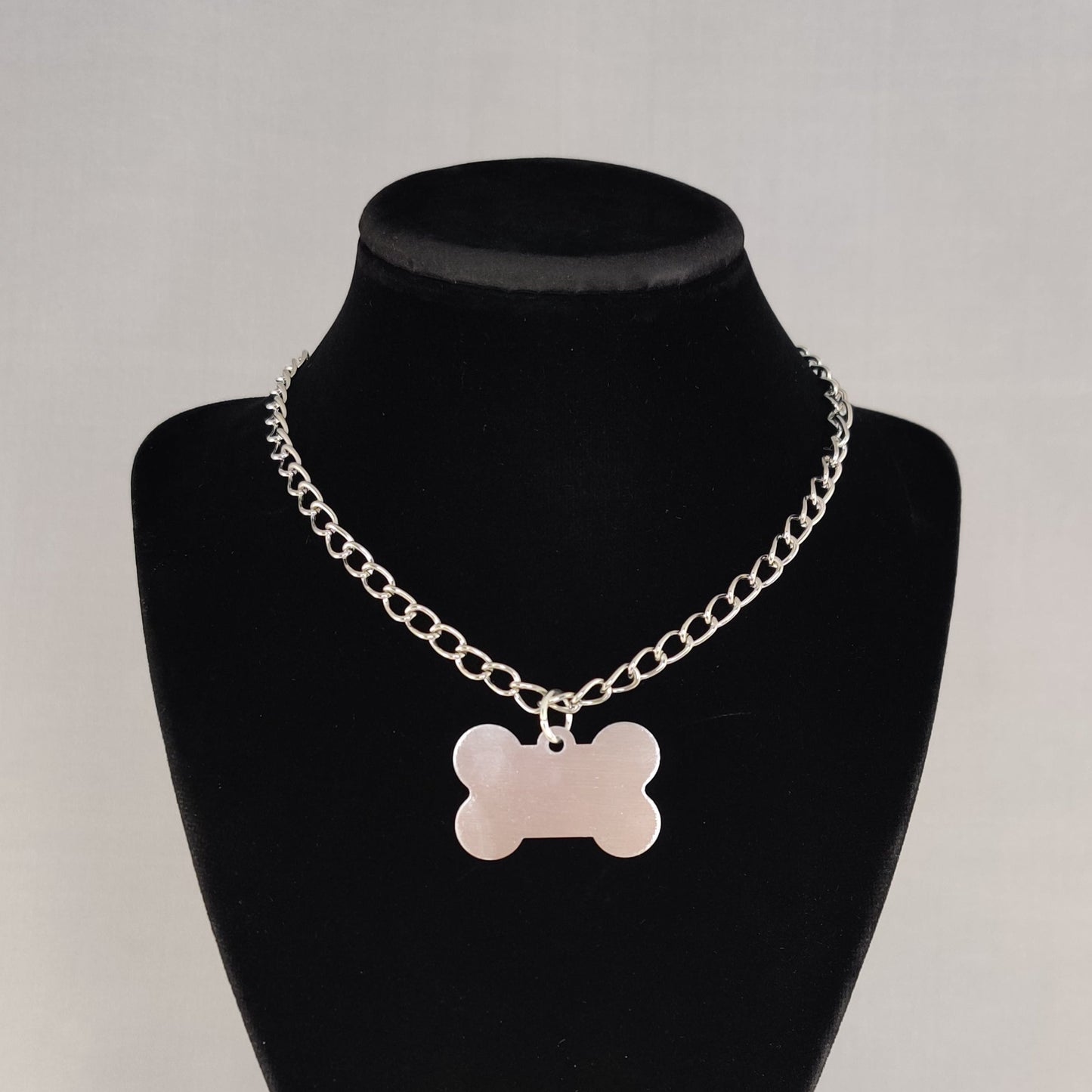 Pup Chain choker w/ silver chain (MTO)