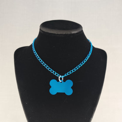 Pup Chain choker w/ metallic chain (MTO)