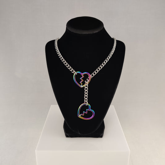 Rainbow Heart Breaker slip chain