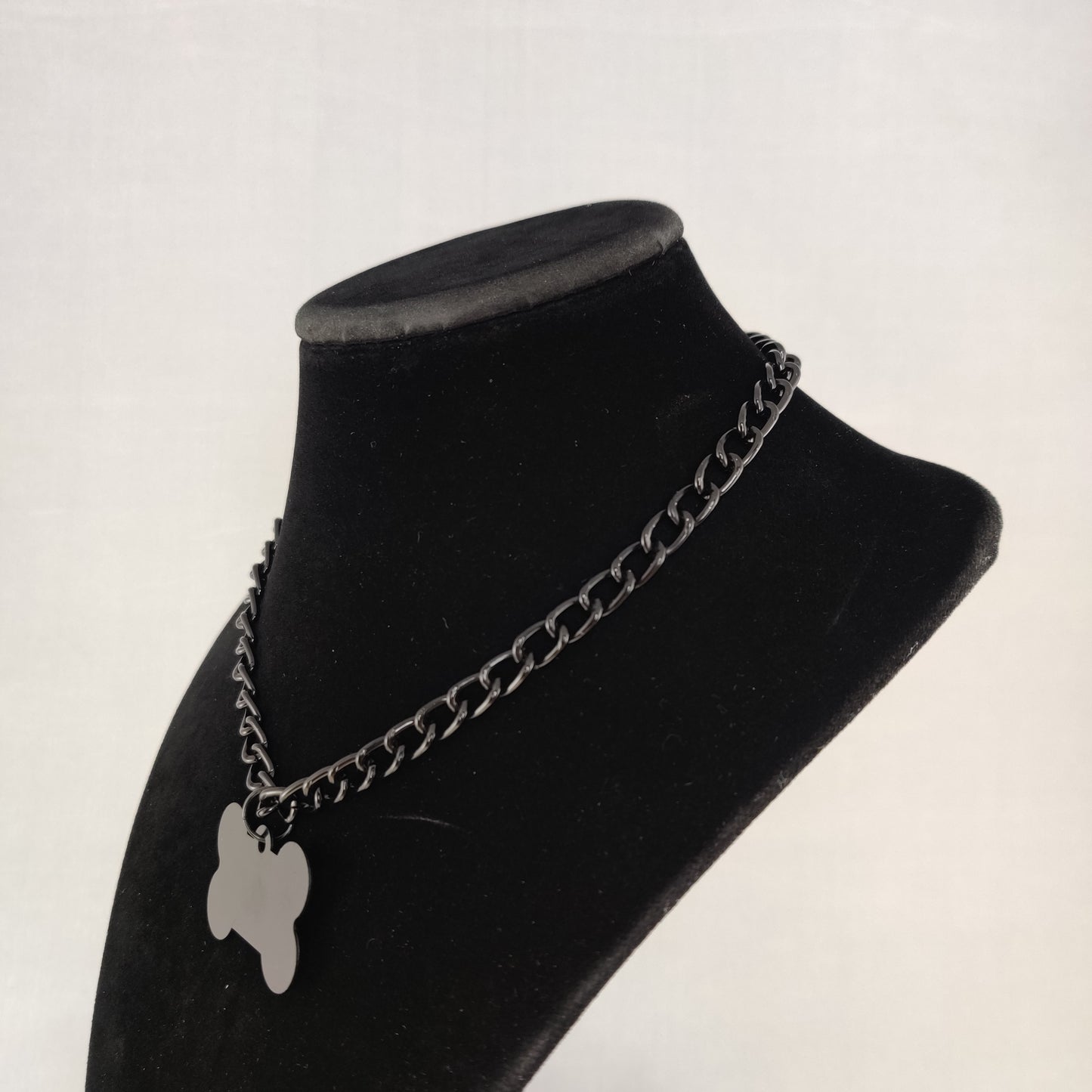 Pup Chain choker w/ black chain (MTO)