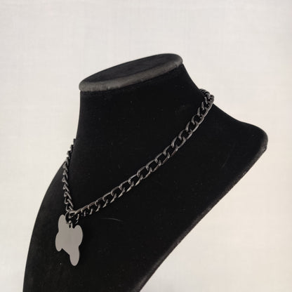 Pup Chain choker w/ black chain (MTO)