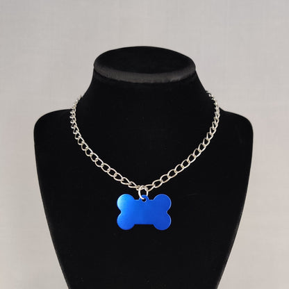 Pup Chain choker w/ silver chain (MTO)