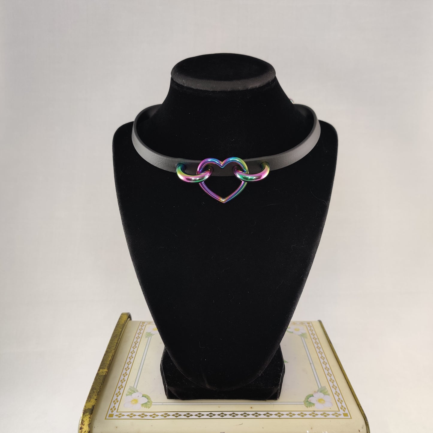 Rainbow Heart choker