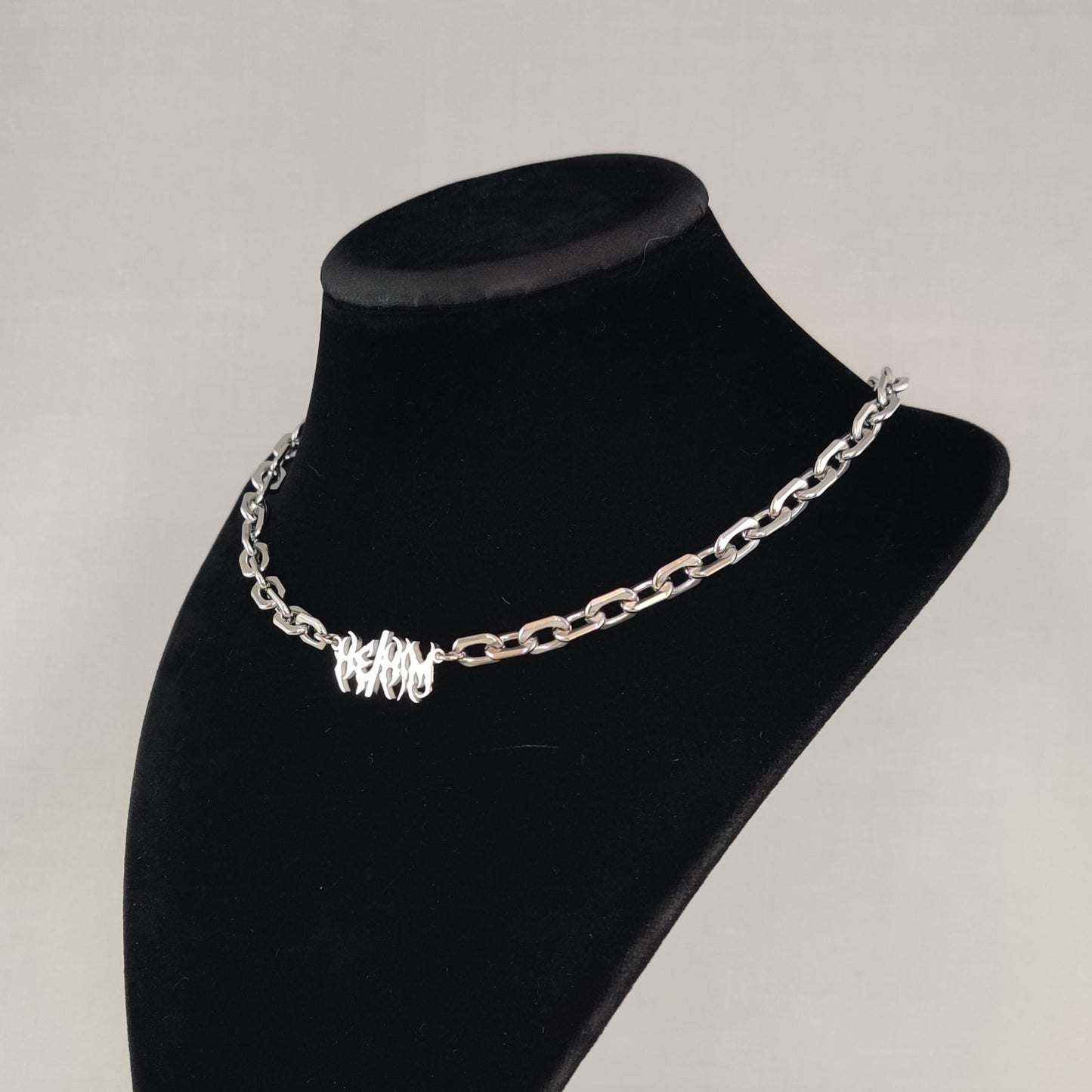 He/Him chain choker