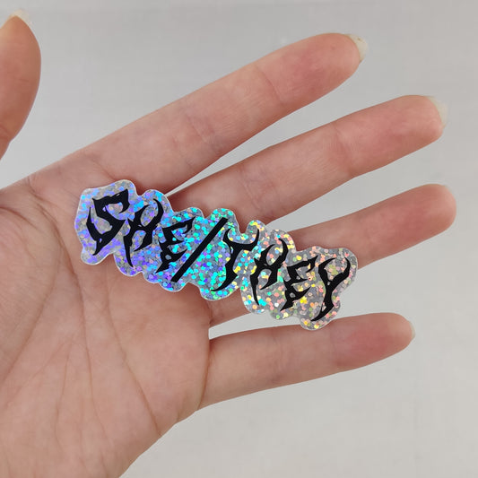 She/They sticker