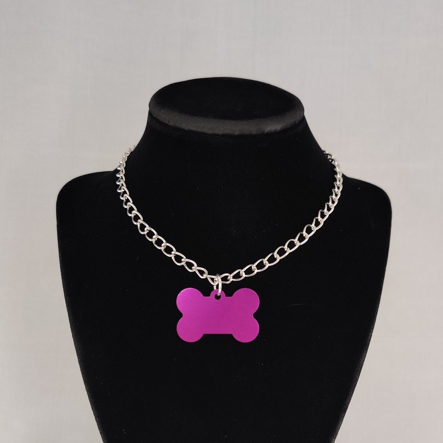 Pup Chain choker w/ silver chain (MTO)