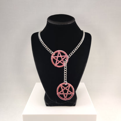 Metallic Pentagram slip chain