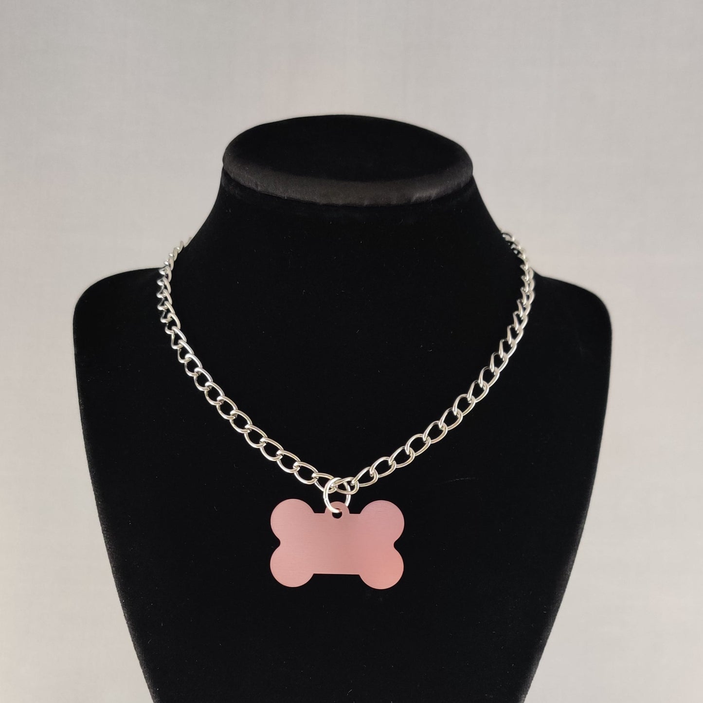 Pup Chain choker w/ silver chain (MTO)