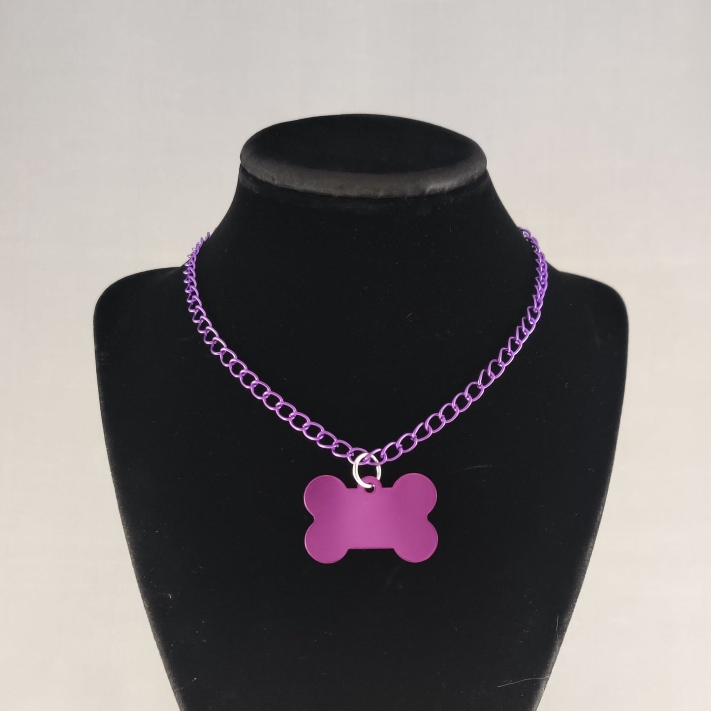 Pup Chain choker w/ metallic chain (MTO)